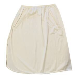 Vintage Vassarette Half Slip Beige Size M 24" Split Elastic Waist Nylon Md USA
